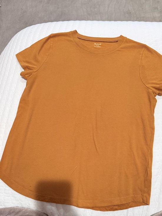 Madewell Tops - Madewell Crewneck T-Shirt - Burnt Orange Size Small